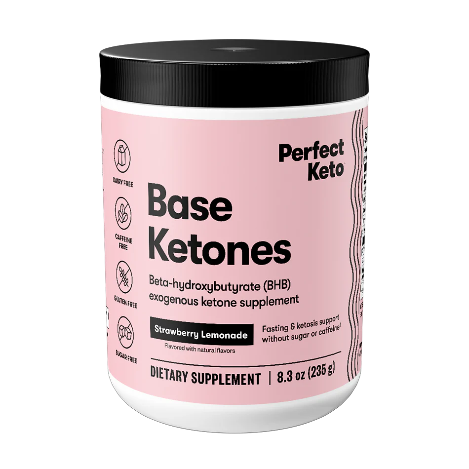 Perfect Keto - BHB Ketoner Drink Mix - Strawberry Lemonde - 235g