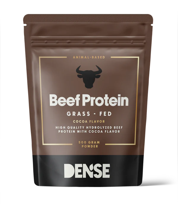 DENSE - Beef Protein - Sjokoladesmak - Proteinpulver fra gressforet storfe - 500g