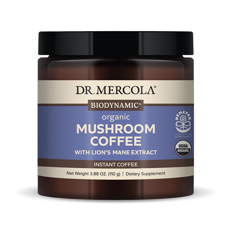 Dr. Mercola - Biodynamic® Organic Mushroom Instant Coffee - 110 gram