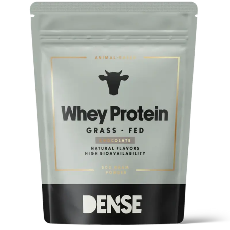 DENSE - Whey Protein - Chocolate - Proteinpulver fra gressforet storfe - 500g