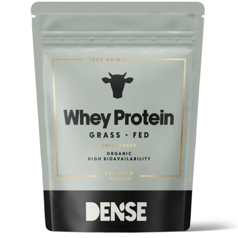 DENSE - Whey Protein - Uten smak - Proteinpulver fra gressforet storfe - 500g