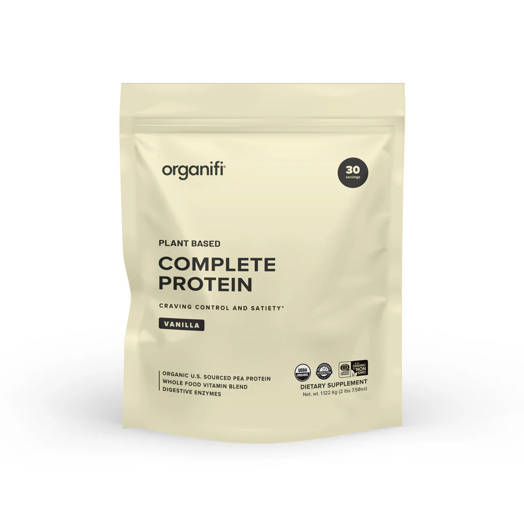 Organifi - Complete Vanilla Protein -  Planteprotein - Vaniljesmak - 1170g